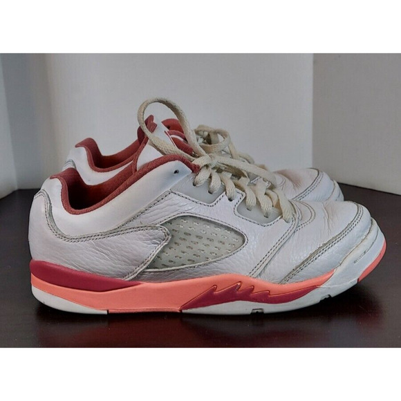 Nike Air Jordan 5 Retro Girls Size 3Y Pink Athletic Shoes Sneakers DX4389-116 - Picture 1 of 7